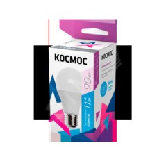 Лампа светодиодная A60 11Вт 6500К E27 220В КОСМОС LkecLED11wA60E2765