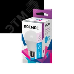 Лампа светодиодная A60 15Вт 6500К E27 220В КОСМОС LkecLED15wA60E2765