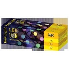 Набор ламп светодиодных декор. G45 1Вт шар E27 230В MIX 10шт IEK LLE-G45-1-230-MIX-E27-10