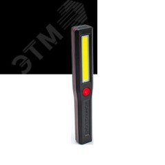 Фонарь 3Вт COB LED крючок магнит питание 3хAAA КОСМОС KocAu6001COB