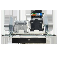 Розетка двойная TV+RJ45 кат.5E SKANDY SK-A14Bl черн. IEK SK-AK20-1-K02