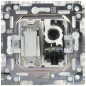 Розетка двойная TV+RJ45 кат.5E SKANDY SK-A14Bl черн. IEK SK-AK20-1-K02