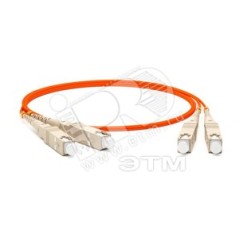 Патч-корд FC-D2-62-SC/PR-SC/PR-H-2M-LSZH-OR волоконно-оптический (шнур) MM62.5/125 SC-SC 2мм duplex LSZH 2м Hyperline 239528