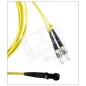 Патч-корд FC-D2-9-MTRJM/UR-ST/UR-H-1M-LSZH-YL волоконно-оптический (шнур) SM 9/125 (OS2) ST/-MTRJ(папа) duplex LSZH 1м Hyperline