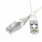Патч-корд экранированный Ultra SLIM CAT6A S/FTP 4х2 30 AWG LSZH 0.3м бел. DKC RN6ASF4503WH-30 Патч-корд экранированный Ultra SLIM CAT6A S/FTP 4х2 30 AWG LSZH 0.3м бел. DKC RN6ASF4503WH-30