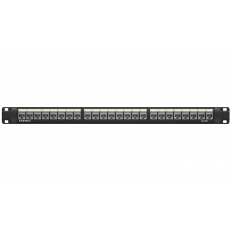 Патч-панель 19дюйм 1UCAT5E 24 модуля RJ45 экранированная DKC RN5PPF24