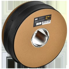 Оплетка кабельная 50-60мм полиэстер (уп.50м) черн. IEK UBS10-PL-5075-050-K02