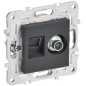 Розетка двойная TV+RJ45 кат.5E SKANDY SK-A14T титан IEK SK-AK20-1-K48 Розетка двойная TV+RJ45 кат.5E SKANDY SK-A14T титан IEK SK-AK20-1-K48