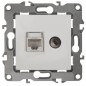 Розетка компьютерная + телевизионная Эра12 12-3110-01 RJ45 + TV IP20 бел. Эра Б0027441