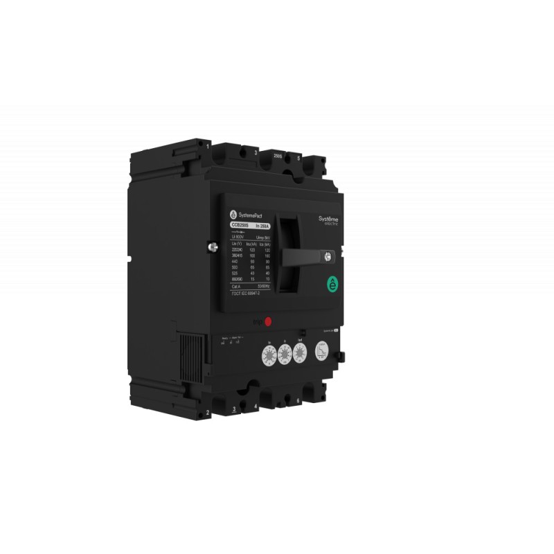 Выключатель автоматический SYSTEMEPACT CCB250 100кА 3P3D TMD200 рычаг SE SPC250S200L3DF
