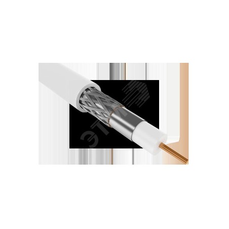 Кабель коаксиальный RG6 CCS 75Ом FPE PVC бел. (300м) GENERICA CC1-R6F1-111-300-G