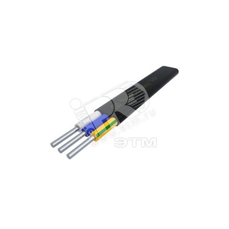 Кабель АВВГ-П 3х2.5 ОК 0.66кВ (бухта) (м) АЛЮР 00-00001842