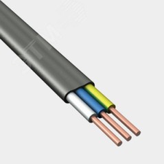 Кабель ВВГ-Пнг(А)-LS 3х2.5 ОК (N PE) 0.66кВ (уп.100м) Конкорд 4663