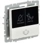 Кнопка звонка BRITE 10А ВС10-1-9-БрБ для отелей с индик. механизм бел. IEK BR-V14-2-10-K01 Кнопка звонка BRITE 10А ВС10-1-9-БрБ для отелей с индик. механизм бел. IEK BR-V14-2-10-K01