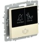 Кнопка звонка BRITE 10А ВС10-1-9-БрКр для отелей с индик. механизм беж. IEK BR-V14-2-10-K10