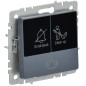 Кнопка звонка BRITE 10А ВС10-1-9-БрМ для отелей с индик. механизм маренго IEK BR-V14-2-10-K35 Кнопка звонка BRITE 10А ВС10-1-9-БрМ для отелей с индик. механизм маренго IEK BR-V14-2-10-K35