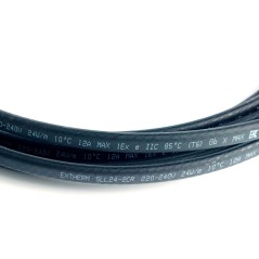 Кабель нагревательный саморег. 24Вт/м 16AWG строительного применения (кровли, трубы) термопласт Extherm SXLL24-2CR