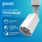 Светильник светодиодный трековый Track 8Вт 4000К IP20 600лм 180-240В ДПО угол 50град. цилиндр 1ф бел. GAUSS TR089 Светильник светодиодный трековый Track 8Вт 4000К IP20 600лм 180-240В ДПО угол 50град. цилиндр 1ф бел. GAUSS TR089
