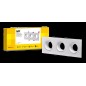 Светильник 4103 встраиваемый 3хMR16 квадрат пласт. бел. IEK LT-UVB0-4103-GU05-3-K01 Светильник 4103 встраиваемый 3хMR16 квадрат пласт. бел. IEK LT-UVB0-4103-GU05-3-K01