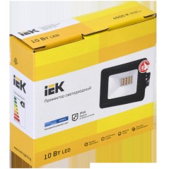 Прожектор светодиодный СДО 06-10 6500К IP65 черн. IEK LPDO601-10-65-K02