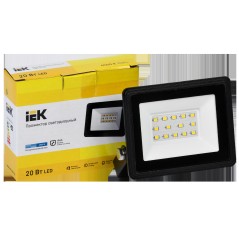 Прожектор светодиодный СДО 06-20 6500К IP65 черн. IEK LPDO601-20-65-K02
