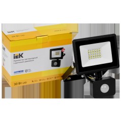 Прожектор светодиодный СДО 06-30Д 6500К IP54 с ДД черн. IEK LPDO602-30-65-K02