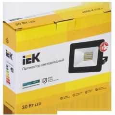 Прожектор светодиодный СДО 06-30 4000К IP65 черн. IEK LPDO601-30-40-K02