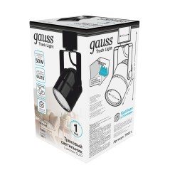 Светильник светодиодный трековый Track GU10 IP20 ДПО цилиндр 1ф черн. GAUSS TR011