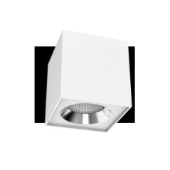 Светильник светодиодный DL-02 Cube 36Вт 3000К 150х160 35град. накладной матов. бел. RAL9010 VARTON V1-R0-00360-20000-2003630