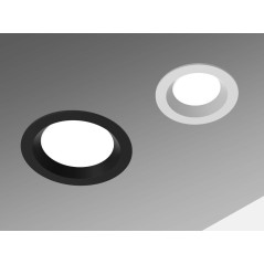 Светильник светодиодный DL-01 Pro 100мм 13Вт 4000К CRI90 120х49мм IP65/40 защ. силикат. стекло RAL9005 черн. муар VARTON V1-RF-9