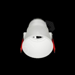 Рамка для модульного светильника FLEX 50 04 95х70 круглая встраив. утопленная RAL9010 VARTON V1-R0-00435-10008-2000000