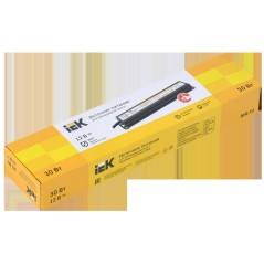 Драйвер LED ИПСН-PRO 5050 30Вт 12В блок-шнуры IP67 IEK LSP1-030-12-67-33-PRO