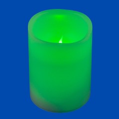 Фигура LED "Свеча" ULD-F052 RGB RC CANDLE на батарейках 2АА (не в/к). 7.5х10 см 1 светодиод. RGB свет пульт ДУ (в/к). Uniel UL-0