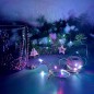 Гирлянда LED на батарейках ULD-S0200-020/DTB/3AA/RC RGB IP20 DEW 3AA (не в/к) "Роса" 2м 20 диодов RGB свет пульт ДУ (в/к) Uniel 