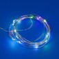 Гирлянда LED на батарейках ULD-S0200-020/DTB/3AA/RC RGB IP20 DEW 3AA (не в/к) "Роса" 2м 20 диодов RGB свет пульт ДУ (в/к) Uniel 