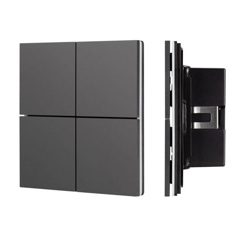 Панель кнопочная KNX-304-23-IN Black (BUS Frameless) (IP20 металл) INTELLIGENT ARLIGHT 039663 Панель кнопочная KNX-304-23-IN Black (BUS Frameless) (IP20 металл) INTELLIGENT ARLIGHT 039663