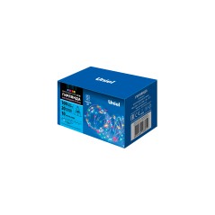 Гирлянда LED ULD-S1000-100/DTA/RC RGB IP44 10м 100 диодов RGB свет пульт ДУ в/к провод прозр. Uniel UL-00007180