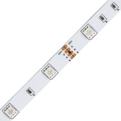 Лента светодиодная гибкая ULS-Q210 5050-30LED/m-10mm-IP20-DC12V-7.2W/m-5M-RGB на самоклеящейся основе (уп.5м) Volpe UL-00004541