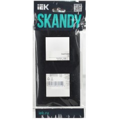 Рамка 2-м SKANDY SK-F02Bl черн. IEK SK-M22-K02