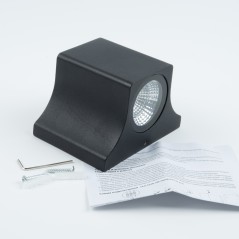 Светильник светодиодный архитектурный ULU-S24A-5W/4000К IP65 BLACK уличный накладной бел. свет корпус черн. Uniel UL-00006799