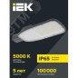 Светильник светодиодный ДКУ 1004-200Ш 5000К IP65 сер. IEK LDKU1-1004-200-5000-K03
