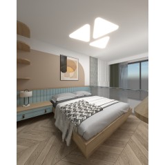 Светильник светодиодный RVE-LBX-TRIO-SOFT-546-VG 21Вт 4000К 546х491х110мм треугольник закругл. встраив. под шпаклевку бел. RVEle