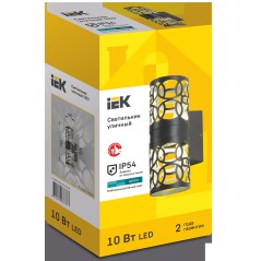 Светильник светодиодный уличный 5103 настенный 10Вт 4000К IP54 черн. IEK LT-DBU0-5103-010-40-K02