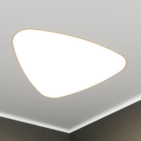 Светильник светодиодный RVE-LBX-LITUS-1046-VG 81Вт 4000К 1046х996х130мм треугольник рело закругл. встраив. под шпаклевку бел. RV