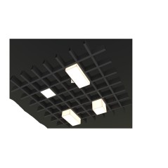 Светильник светодиодный RVE-LBX-LUMO60-PLAZA7510-2-GR квадрат грильято 2шт 65х65х100мм 10Вт встраиваемый 4000К бел. RVElektro RV