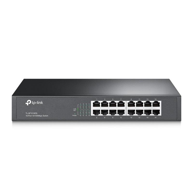 Коммутатор TL-SF1016DS 16-портовый Fast Ethernet настол./монтируемый в стойку TP-Link 1198612