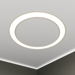 Светильник светодиодный RVE-LBX-HOLE-RING-646-VG 45Вт 4000К 646х646х110мм S80мм кольцо встраив. под шпаклевку бел. RVElektro RVE