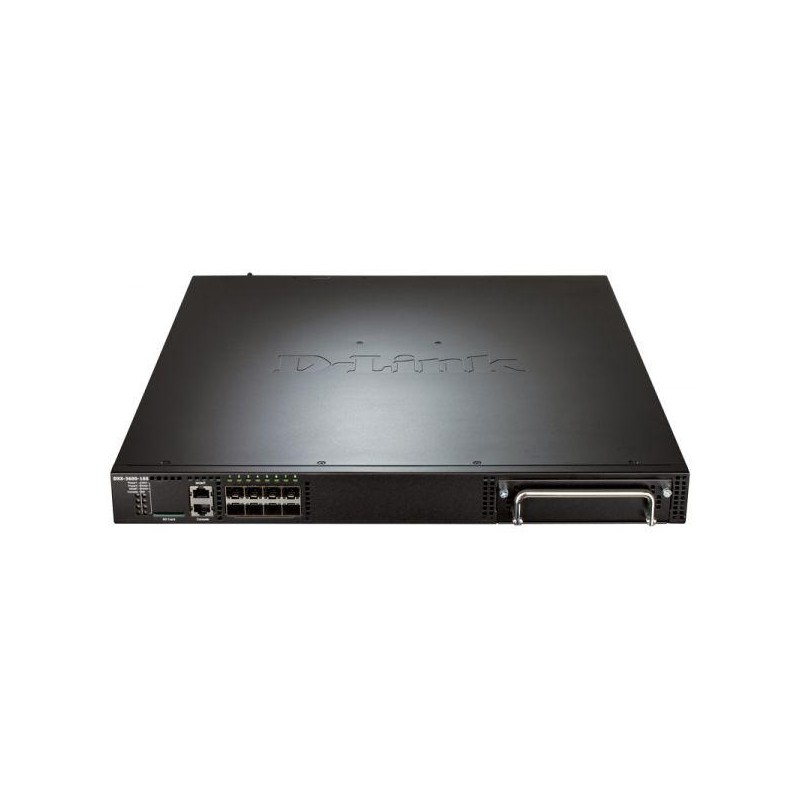 Коммутатор управляемый стекируемый L3 DXS-3600-16S/B1AEI с 8 портами 10GBase-X SFP+ 1 слот расшир., ист. пит. AC и 3 вентилята D