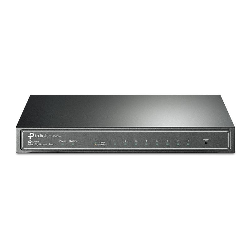 Коммутатор TL-SG2008 гигабитный 8-портовый Smart TP-Link 1344267