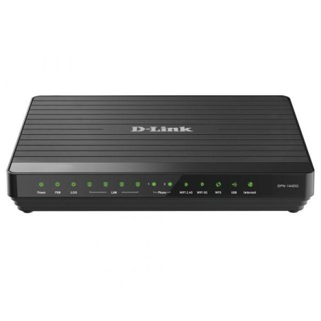 Шлюз DPN-144DG/2S1U/A1A 2х диап. беспроводной абонентский голосовой GPON ONT (1 GPON-порт 4 порта 10/100/1000Base-T 2 FXS-порта 